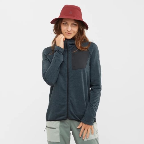 Black Salomon Essential Lightwarm Hooded Women's Jackets | PH 14975K